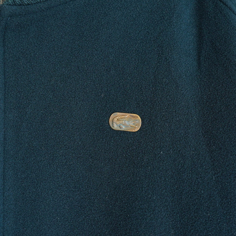 ラコステ リバーシブル ブルゾン スタジャン ロゴパッチ チェック柄 グリーン/カーキ - NEWSED