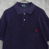 Polo Ralph Lauren 徽标毛圈布短袖 Polo 衫（海军蓝）
