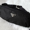 Prada Pocono Tessuto Nylon Body Bag Waist Pouch Triangle Logo Black