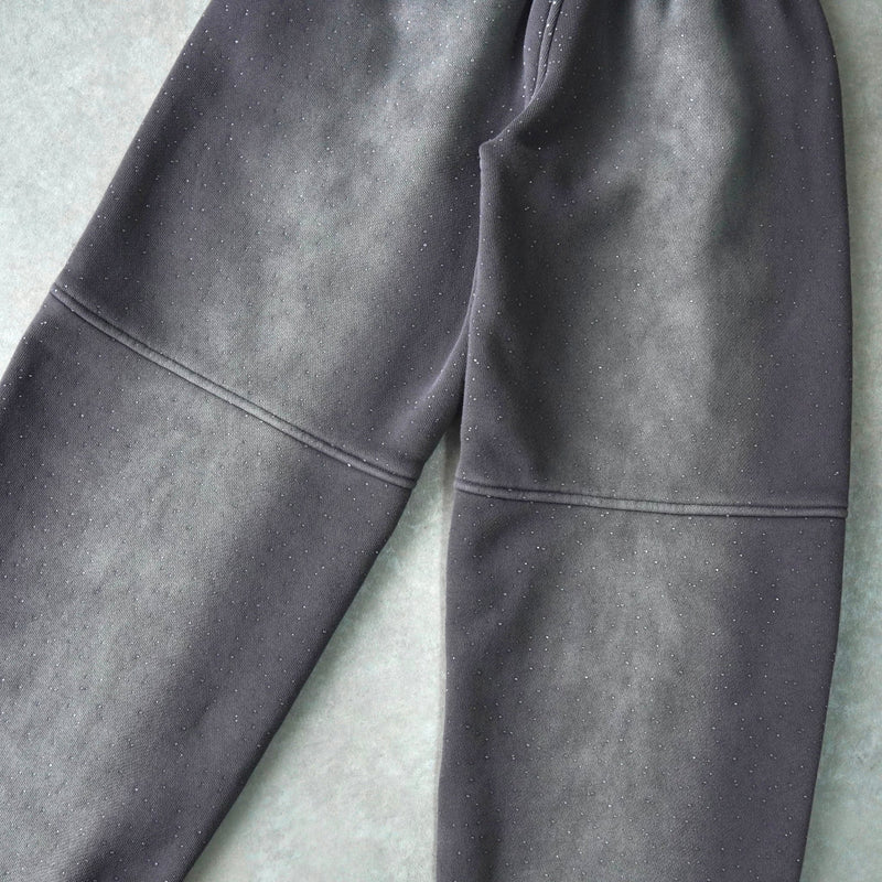 アレキサンダー ワン ロゴ ラインストーン スウェットパンツ グレー - NEWSED