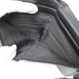 プラダ テスート ポコノ ナイロン トライアングルロゴ ラウンドファスナー 二つ折り財布 ブラック - NEWSED