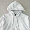 Stussy 徽标刺绣连帽衫 浅灰色