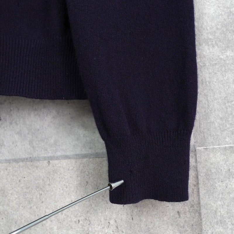 プレイ コム デ ギャルソン ハートロゴ カーディガン ネイビー - NEWSED