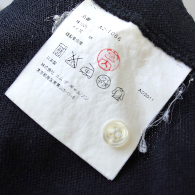 プレイ コムデギャルソン ハート ロゴ 半袖ポロシャツ ブラック - NEWSED