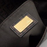 フェンディ ズッカ キャンバス/レザー ショルダーバッグ ブラウン - NEWSED