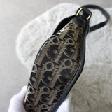 ディオール トロッター ショルダーバッグ キャンバス/レザー ブラック - NEWSED