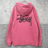 Stüssy 粉色徽标连帽衫