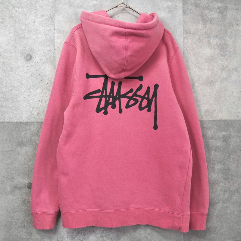 STUSSYパーカーピンク ステューシー ロゴ パーカー ピンク | ブランド古着を扱う