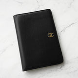 シャネル ココマーク レザー 二つ折り財布 ブラック - NEWSED