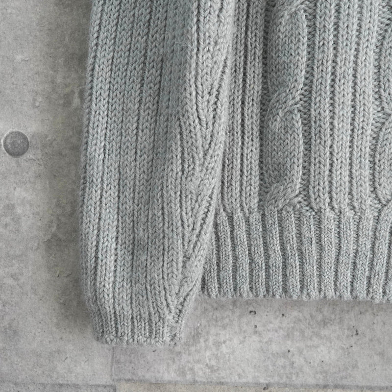 ポールスミス ケーブル編み アルパカ混紡 ニット グレー - NEWSED