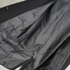 Fred Perry Logo Embroidered Brushed Long Coat Cocoon Coat Chester Coat Black