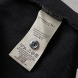 バーバリー ホースロゴ 刺繍 ノバチェック 半袖ポロシャツ ブラック - NEWSED