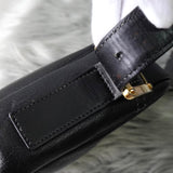 ロエベ アナグラム レザー ショルダーバッグ ポシェット ブラック - NEWSED