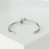 Celine Knot Silver Bangle Bracelet with Box