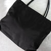 Prada Pocono Tessuto Handbag Tote Bag Triangle Logo Black