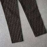 フェンディ ヴィンテージ ズッカ パンツ ブラウン レディース - NEWSED