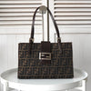 Fendi Vintage Zucca 帆布手提包，棕色