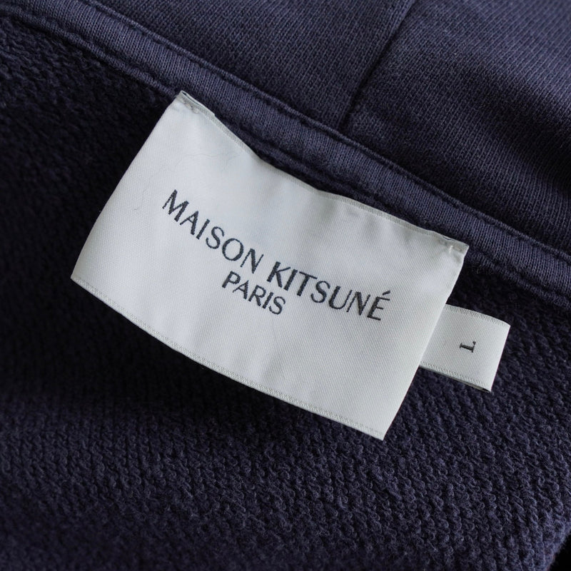 メゾン キツネ フォックスヘッド パーカー フーディー ネイビー - NEWSED