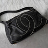 Chanel Coco Mark Wild Stitch Caviar 皮革单肩包（黑色）