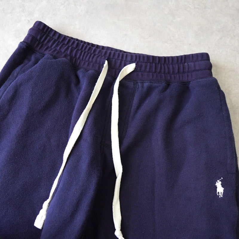 ポロ ラルフローレン ロゴ 刺繍 スウェットパンツ ネイビー - NEWSED