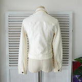 セリーヌ ヴィンテージ トリオンフ ボタン デニムジャケット ホワイト レディース - NEWSED