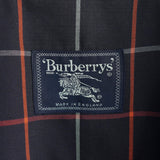 バーバリー ヴィンテージ ミドル丈 ステンカラーコート 裏地ノバチェック ネイビー - NEWSED