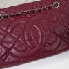 シャネル ココマーク キャビアスキン チェーン トートバッグ ボルドー
