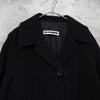 Jil Sander Angora Long Coat Wool Coat Black