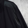 ジバンシィ パンチング フェイクレザー切り替え メンズ ナイロンジャケット ダークネイビー