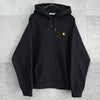 Carhartt 徽标连帽衫 黑色