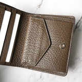 メゾン マルジェラ 四つタグ レザー 二つ折り財布 コンパクトウォレット ブラウン 箱付き - NEWSED