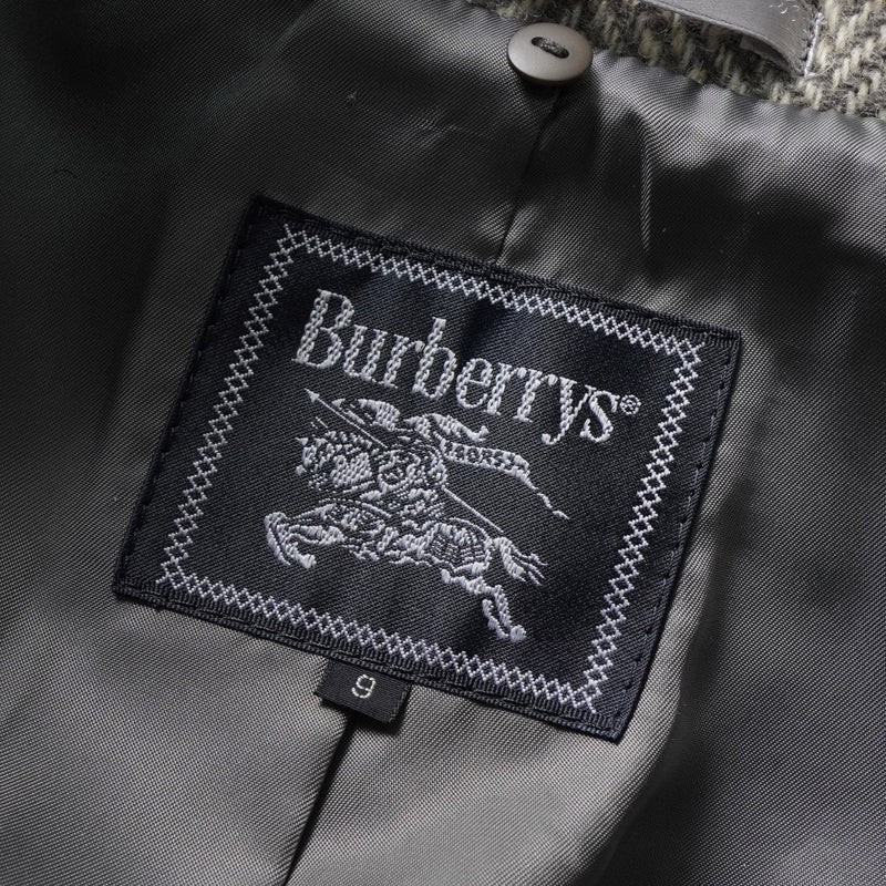 バーバリー ヴィンテージ ツイード ステンカラーコート レディース ベージュ - NEWSED