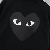 プレイ コムデギャルソン ハートロゴ トラックジャケット ブラック - NEWSED