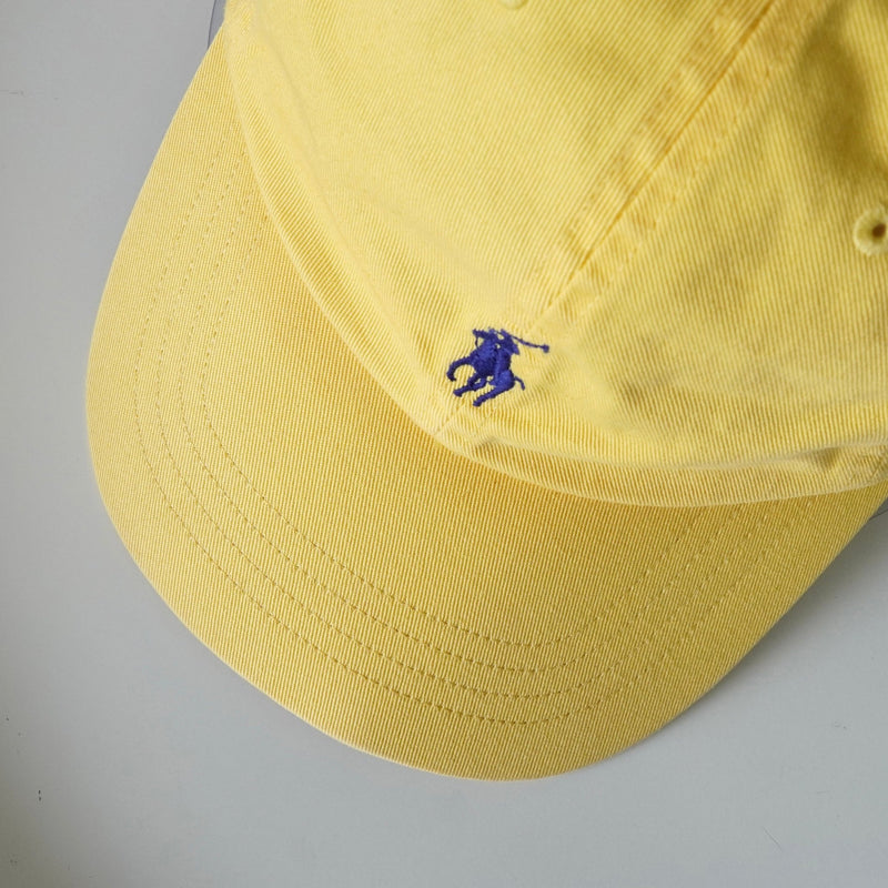 ポロ ラルフローレン ロゴ キャップ イエロー - NEWSED