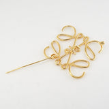 ロエベ アナグラム ゴールド ブローチ - NEWSED