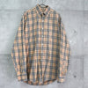 バーバリー ロンドン ノバチェック ホースロゴ 刺繍 長袖シャツ ベージュ
