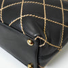 Chanel Coco Mark Wild Stitch Calfskin Handbag in Black