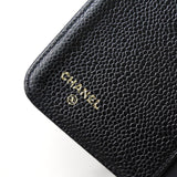 シャネル ココマーク キャビアスキン 手帳 ブラック - NEWSED