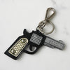 Prada Pistol Leather Charm Keychain with Box