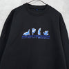 Maison Kitsune x Ader Error 黑色狐狸标志刺绣圆领卫衣