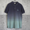 Burberry Brit Horse Logo 渐变色短袖 Polo 衫（海军蓝/蓝色）