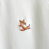 Maison Kitsune Chillax 白色狐狸毛衣