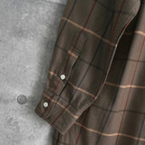 バーバリー ヴィンテージ ノバチェック 長袖シャツ カーキ - NEWSED