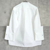 Jil Sander Mao Collar Long Sleeve Shirt in White