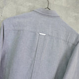 フレッドペリー ロゴ 刺繍長袖シャツ ブルーグレー - NEWSED