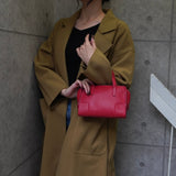 ロエベ ロゴ レザー ミニ ハンドバッグ レッド - NEWSED