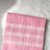 クレージュ ロゴ ウール チェック マフラー ピンク レディース