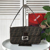 Fendi Mamma Bucket Zucca 帆布/皮革单肩包 卡其色