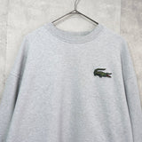 ラコステ ロゴワッペン スウェット グレー - NEWSED