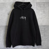 Stüssy 徽标刺绣黑色连帽衫